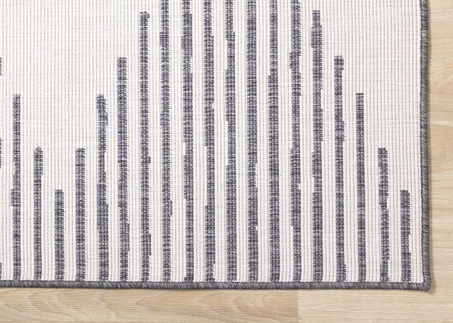 Kalora Interiors Bristol Cream/Grey 5'x8' Style 2 Indoor/Outdoor Area Rug-4