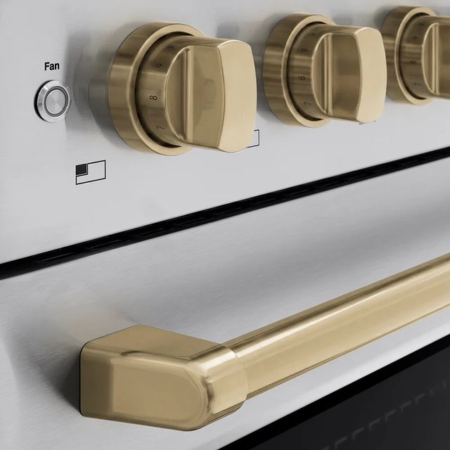 ZLINE Autograph Edition Paramount 24" Stainless Steel Pro Style Induction Range with Champagne Bronze Accents-3