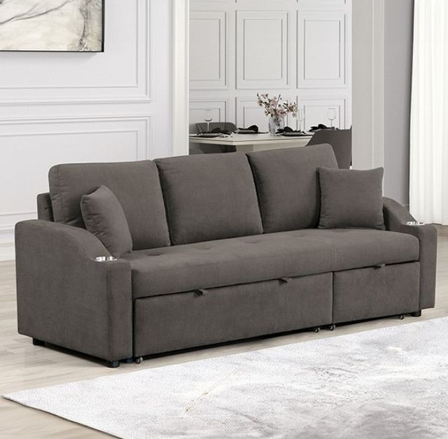 Furniture of America® Royden Gray Sleeper Sofa-2
