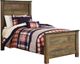 Signature Design by Ashley® Trinell 4-Piece Brown Twin Panel Bed Set-1