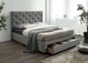 Furniture of America® Sybella Gray Full Upholstered Panel Bed-2