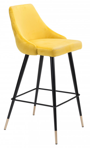 Zuo® Modern Piccolo Yellow Bar Chair-0