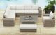 Elements International Carmona 4-Piece Beige/Natural Olefin/Wicker Outdoor Conversational Set-1