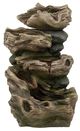 A & B Home Brown 5-Tier Outdoor Decorative Wood Inspired Water Fountain-0