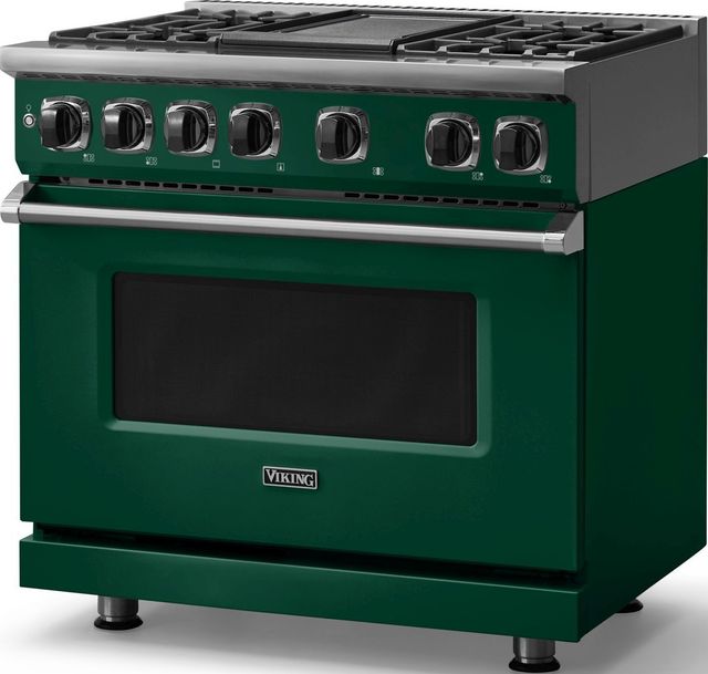 Viking® 7 Series 36" Ivy Pro Style Dual Fuel Range with Griddle-3
