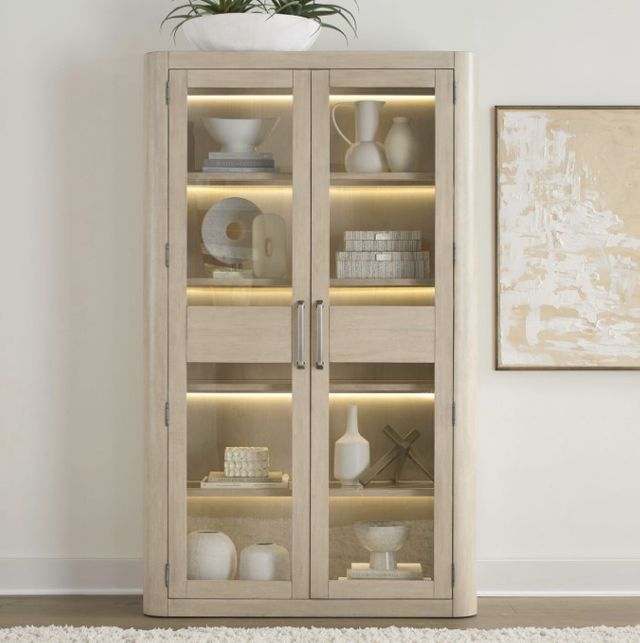 Liberty Furniture South Bend Cloud White Bunching Display Cabinet-1
