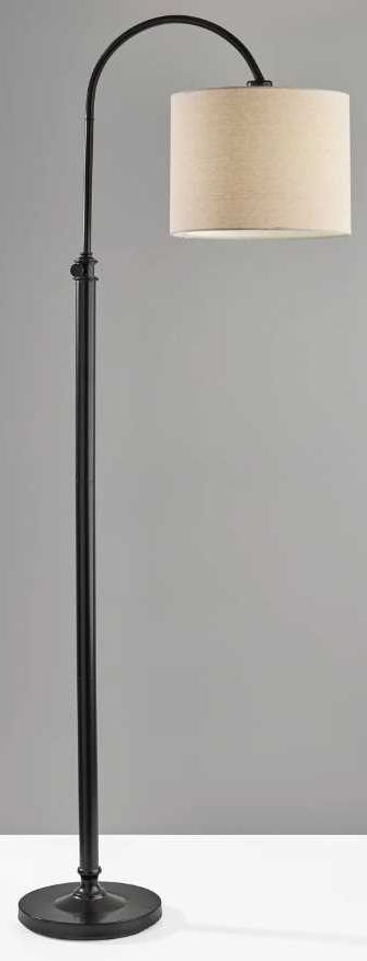 Adesso® Barton Antique Bronze Task Floor Lamp-3