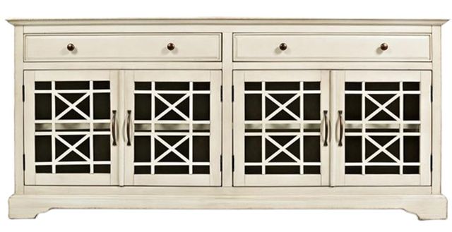 Jofran Inc. Craftsman Antique Cream 70" Media Console-2