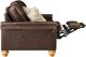 Best® Home Furnishings Customizable Weston Coll. Leather Manual Reclining Sofa with Honey Birch Legs-3