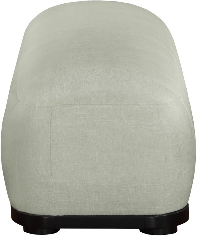 Meridian Furniture Calum Mint/Black Chenille Fabric Bench-2