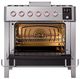 Ilve® Panoramagic 36" Stainless Steel Pro Style Dual Fuel Gas Range-1