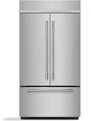 KitchenAid® 42" 24.2Cu. Ft. PrintShield™ Stainless Steel Built-In French Door Refrigerator 