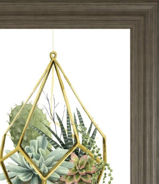 Classy Art Gold/Green Wild Terrarium II by Grace Popp Wall Art-1
