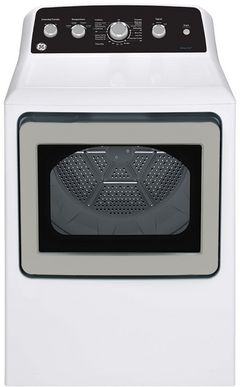 GE® 7.2 Cu. Ft. White Top Load Gas Dryer with SaniFresh Cycle