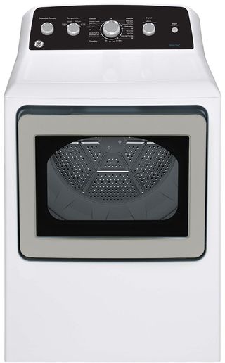 GE® 7.2 Cu. Ft. White Gas Dryer with SaniFresh Cycle