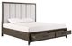 New Classic® Home Furnishings Landon Walnut California King Platform Storage Bed-3