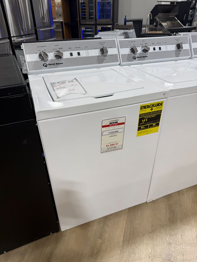 Speed Queen® TC5 3.2 Cu. Ft. White Agitator Top Load Washer-0