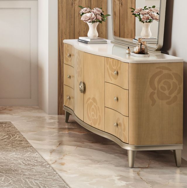 Michael Amini® Camellia Field Caramel Dresser-1