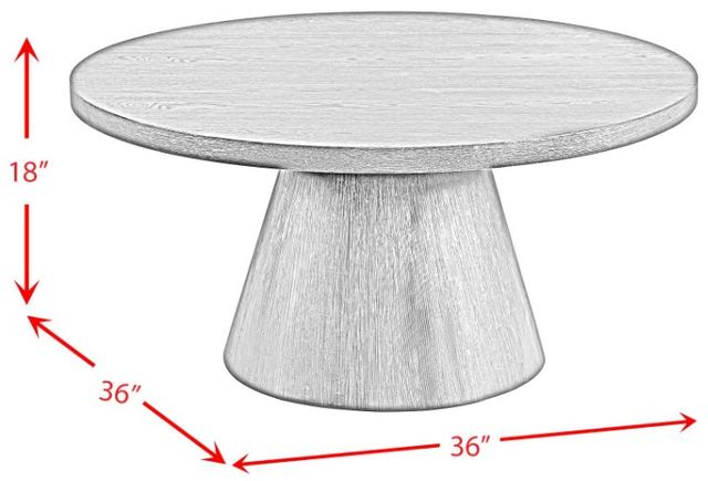 Elements International Portland Black Coffee Table-3