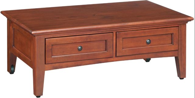 Whittier Wood® Furniture McKenzie Glazed Antique Cherry Lift Top Coffee Table-0