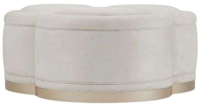 Michael Amini® Malibu Crest Chardonnay/Doeskin Cocktail Ottoman-0