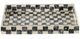 A & B Home Pearl Black/White Decorative Rectangular Tray-1