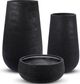 Le Present Sandstone Drop Black 10" Planter-1