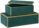 Uttermost® Karis 2-Piece Emerald Green Boxes Set-3
