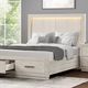 Furniture of America® Wellingborough 4-Piece Light Gray Queen Bedroom Set-4