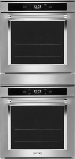 KitchenAid® 24" FingerPrint Resistant Stainless Steel Double Electric Wall Oven
