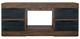 International Furniture Direct Tuxedo Black/Brown Fireplace TV Stand-1