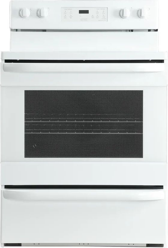 Element® 30" White Freestanding Electric Range -0