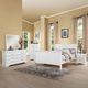 ACME Furniture Louis Philippe III White Eastern King Sleigh Bed-2