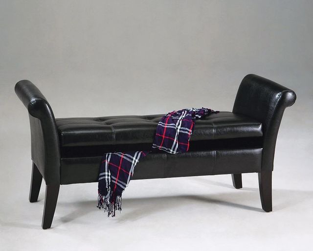 Brassex Inc. Espresso Accent Bench-2