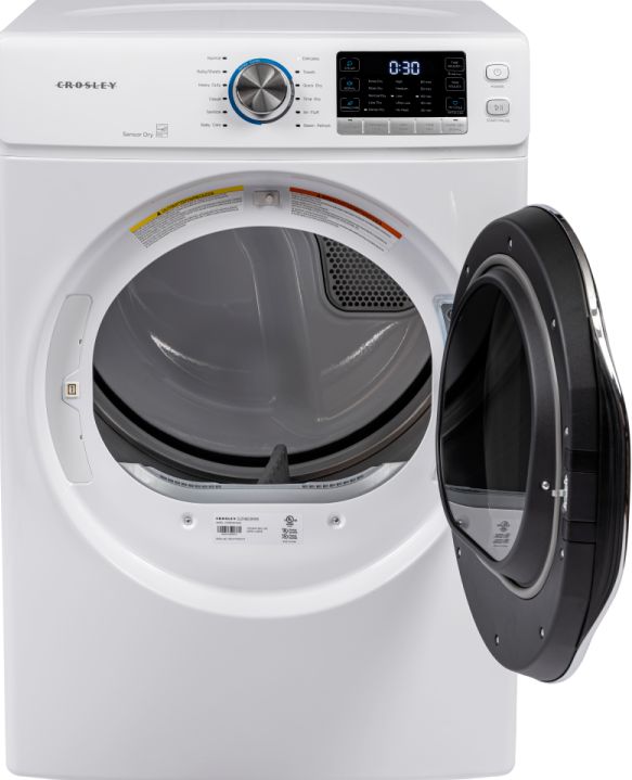 Crosley® 8.0 Cu. Ft. White Front Load Electric Dryer -1