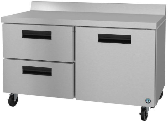 Hoshizaki Steelheart® 60" 15.38 Cu. Ft. Stainless Steel Two Section Worktop Refrigerator with Drawer/Door Combo-2