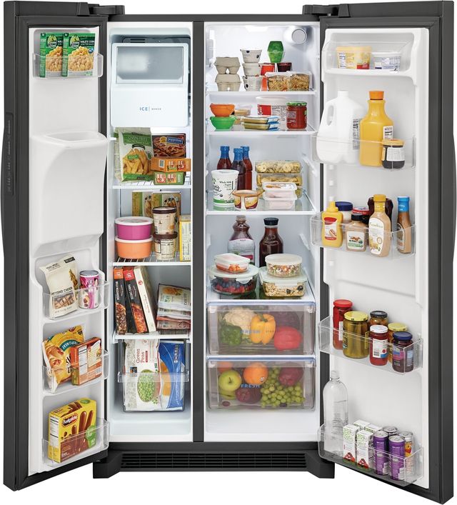 Frigidaire® 36" 25.6 Cu. Ft. Black Stainless Steel Side-by-Side Refrigerator-4