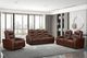 New Classic® Home Furnishings Chester Brown Power Reclining Console Loveseat-1