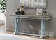 Cottage Creek Furniture Bar Harbor Natural Flip-Top Console Table with Blue Base-2