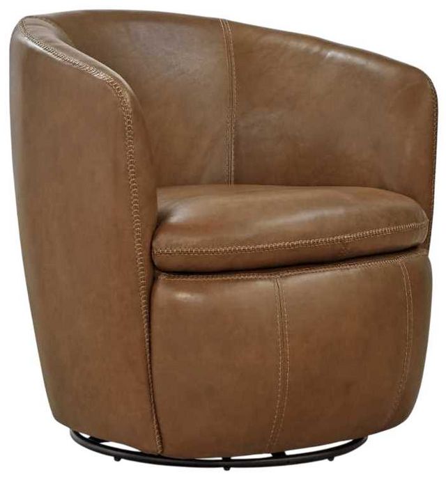 Signature Design by Ashley® Kierreys Caramel Swivel Accent Chair