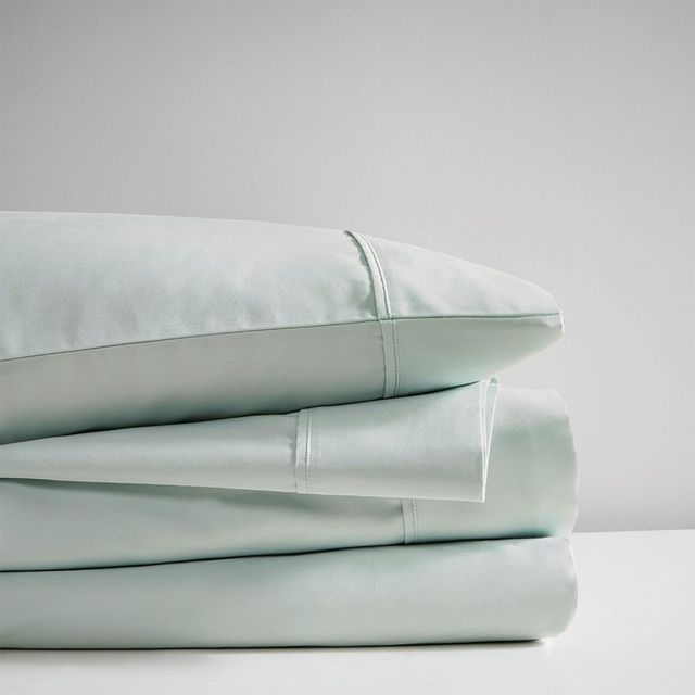 Olliix by Beautyrest Seafoam Full 600 Thread Count Cooling Cotton Rich Sheet Set-2