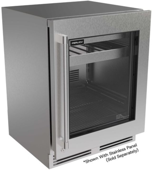 Perlick® G5 ADA 24" 4.5 Cu. Ft. Panel Ready Glass Door Built-In Beverage Center-0