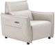 Michael Amini® Mia Bella Light Gray Leather Power Recliner-0
