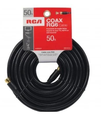 RCA 50 Ft Coax RG59 Cable-0