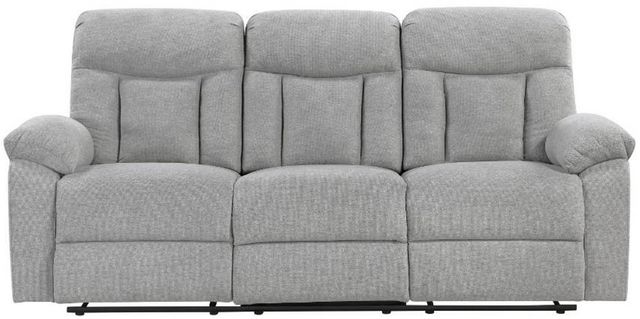 Homelegance® Jules Gray Double Manual Reclining Sofa-2