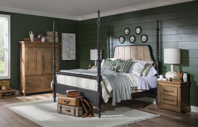 Legacy Classic Vintage Market Barnwood Oak Armoire-2