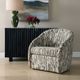 Uttermost® Mari Caramel/Ivory/Moss Green Swivel Chair-2