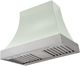 La Cornue Cascade Series 36" Tapestry Wall Mounted Range Hood with Satin Chrome Trim-0