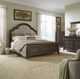 Liberty Furniture Paradise Valley 4-Piece Flax Tweed/Saddle Brown Queen Upholstered Panel Bedroom Set with Chest-1