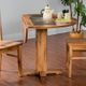 Sunny Designs™ Sedona Brown Drop Leaf Table with Insert Slate Top -3